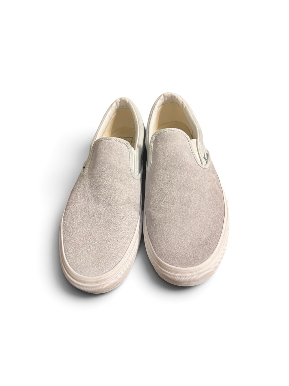 Vans Slip-On Suede Loafers in Pale Taupe